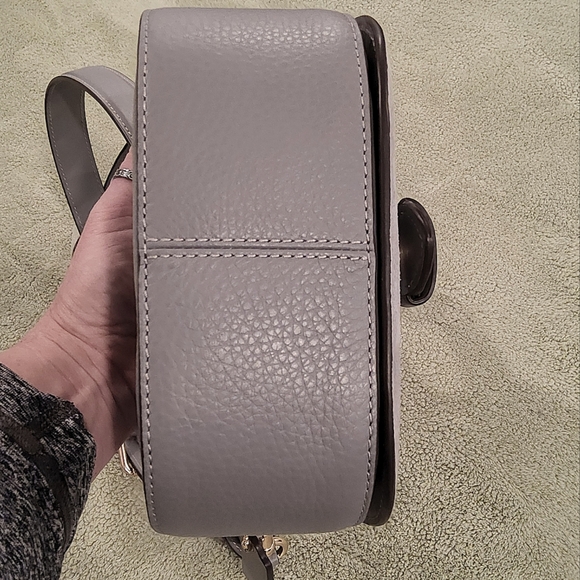 SOLD- Coach Kleo Shoulder Bag 17 in Granite/Gold- - Picture 6 of 15